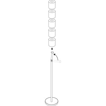 Toilet paper holder (matt black)