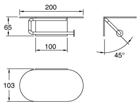 Italia toilet paper holder (chrome) - 3