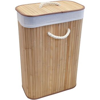 Laundry bag Bamboo nature/wood (rectangular)