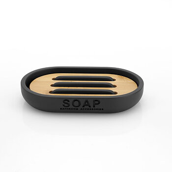 Nature black soap dish