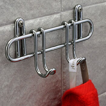 Hanger with 2 hooks (chrome)