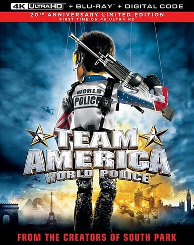 Team America: World Police - 20th Anniversary Limited Edition (BLU-RAY 4K ULTRA HD + BLU-RAY)