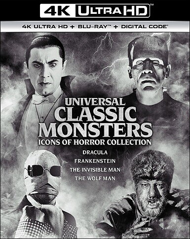 Universal Classic Monsters: Icons Of Horror Collection (BLU-RAY 4K ULTRA HD + BLU-RAY)