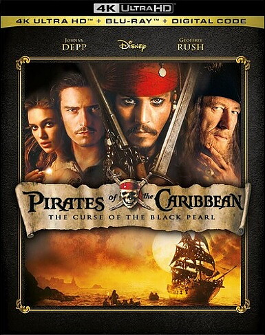Pirates Of The Caribbean: The Curse Of The Black Pearl (BLU-RAY 4K ULTRA HD + BLU-RAY)