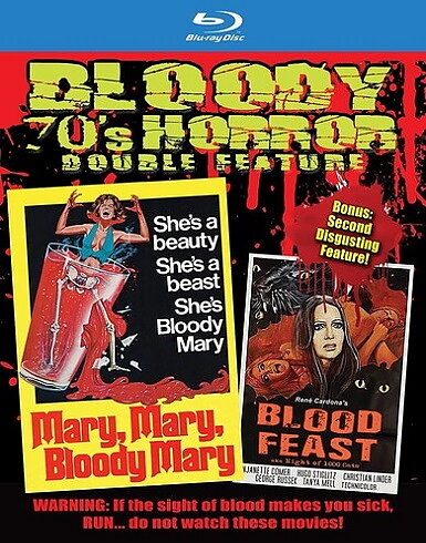 Mary, Mary, Bloody Mary / Blood Feast (BLU-RAY + DVD)