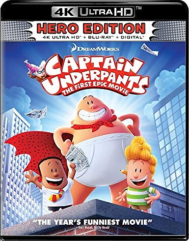 Captain Underpants: The First Epic Movie (BLU-RAY 4K ULTRA HD + BLU-RAY)