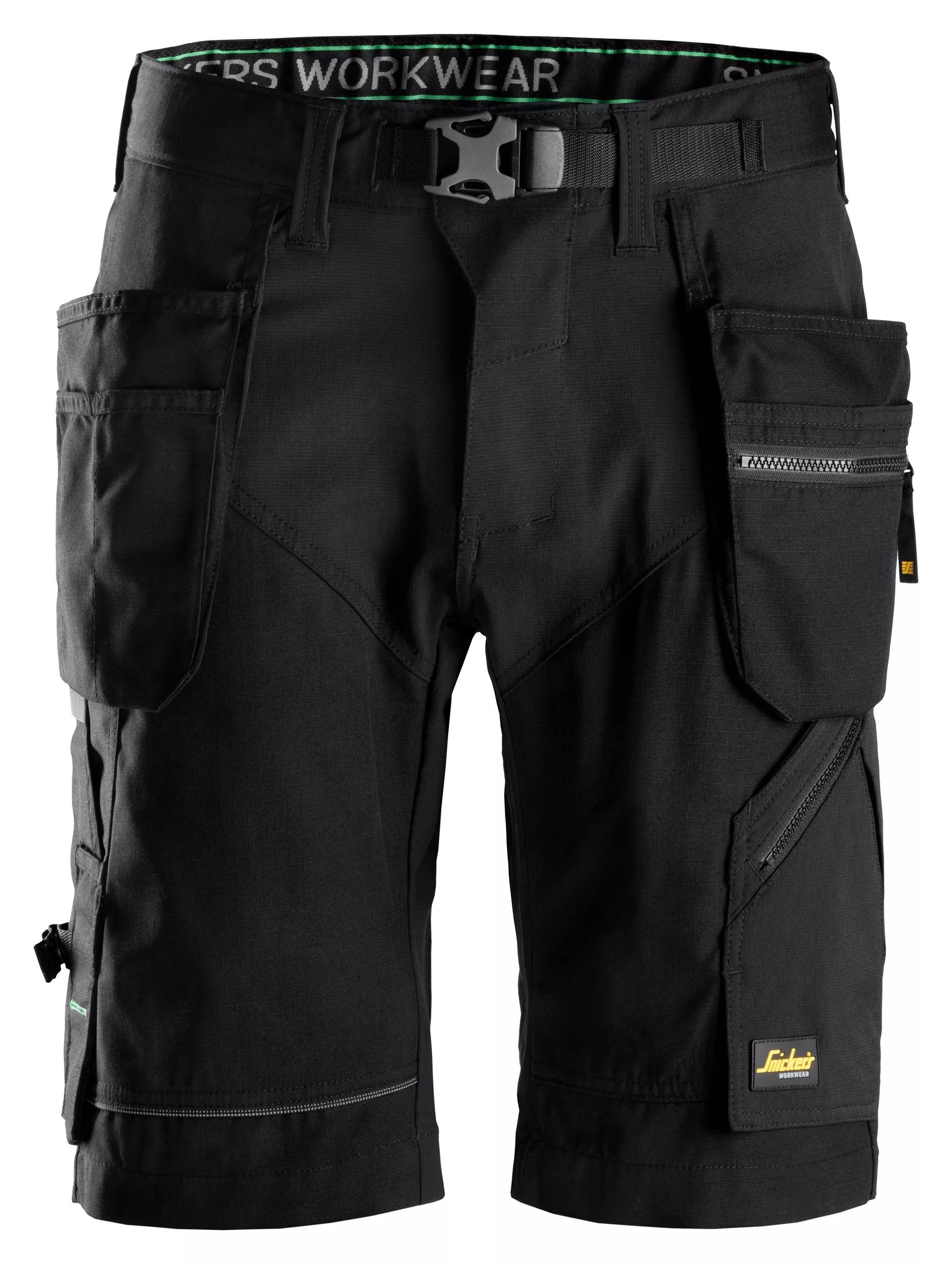 Snickers Workwear – FlexiWork, Arbetsshorts+ med hölsterfickor