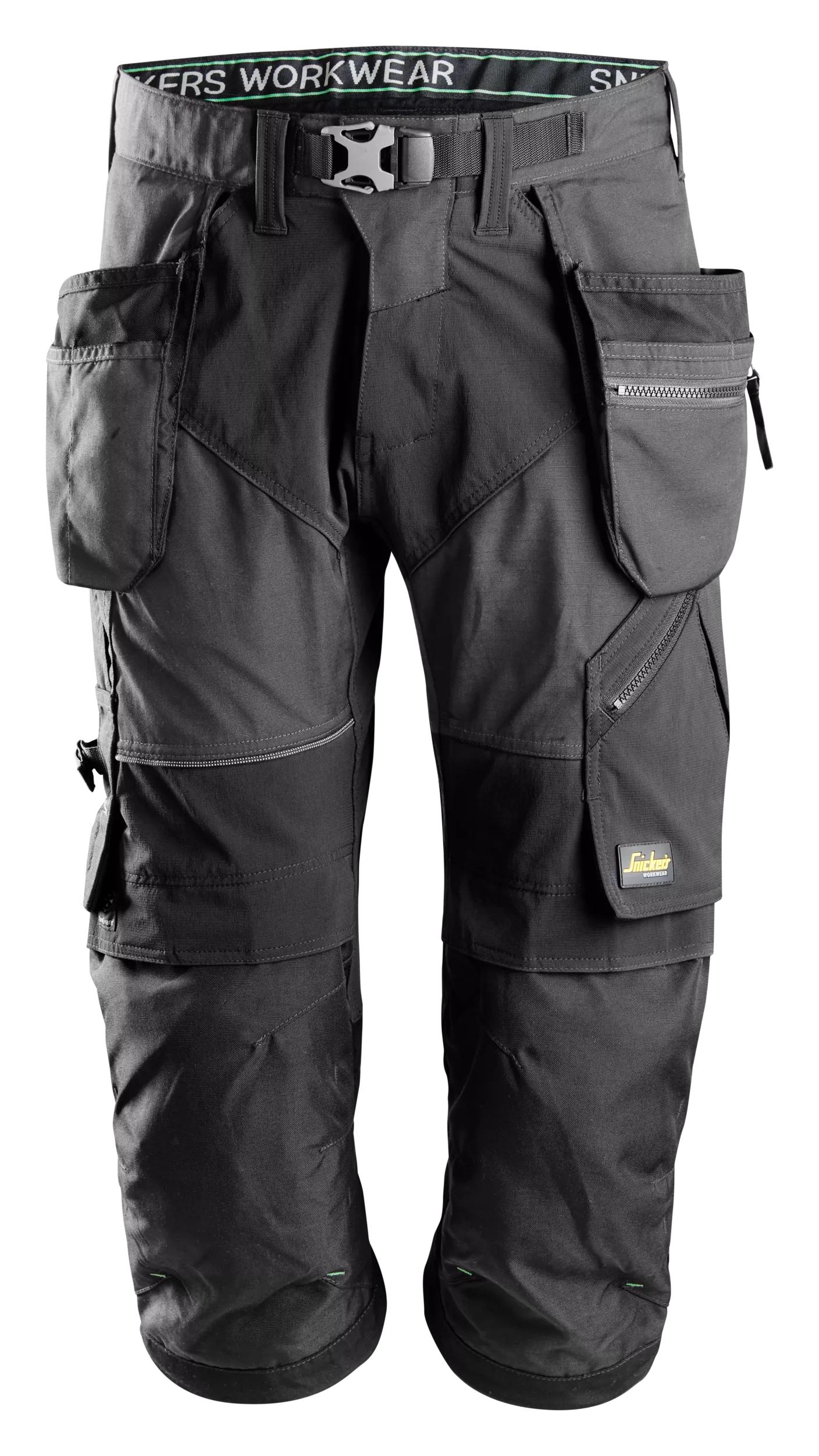 Snickers Workwear – FlexiWork, Piratbyxor+ med hölsterfickor - 3
