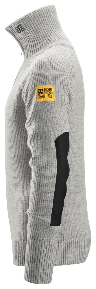 Snickers Workwear – AllroundWork, Ulltröja med halvlång dragkedja - 2