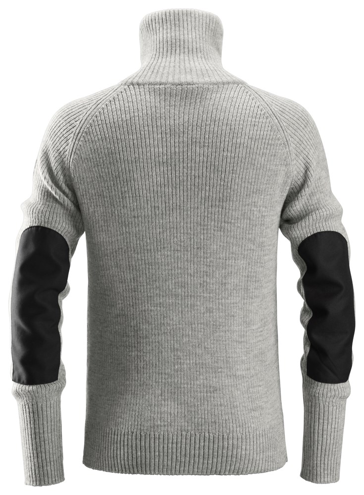 Snickers Workwear – AllroundWork, Ulltröja med halvlång dragkedja - 3