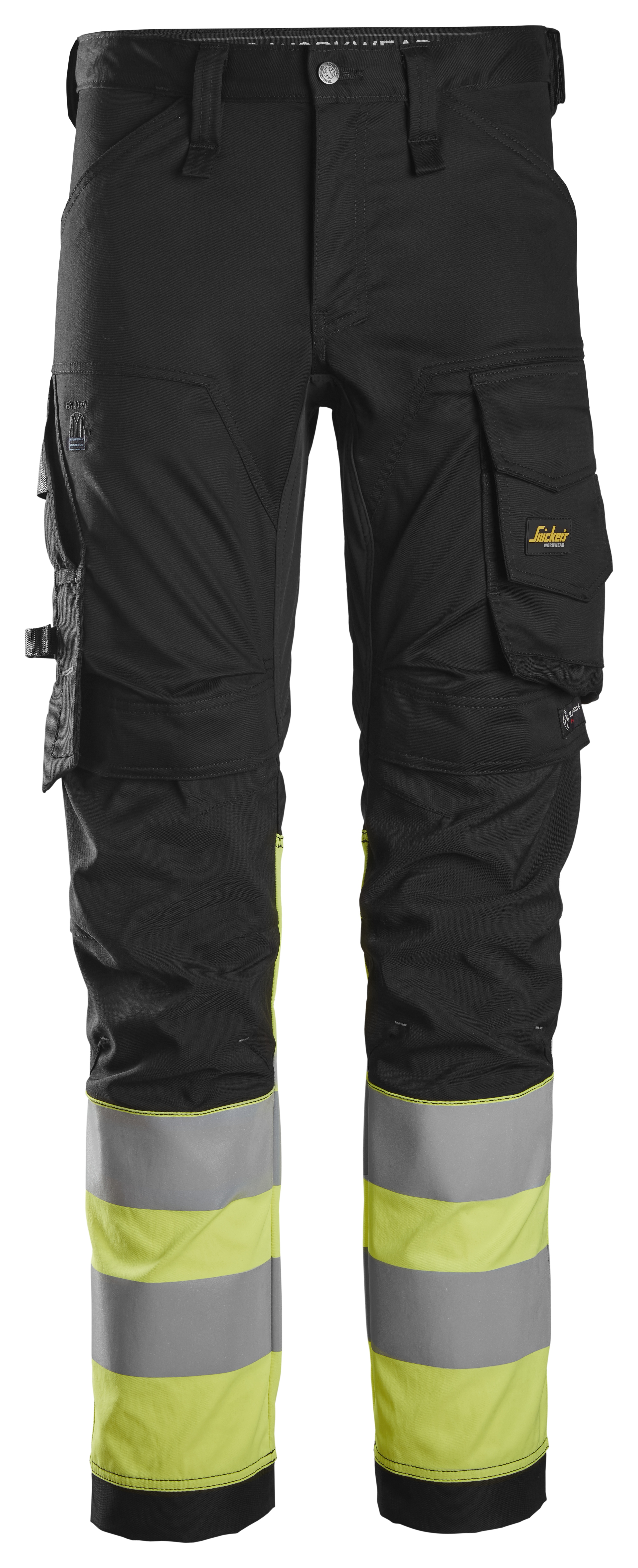 Snickers Workwear – High-Vis, Varselbyxor med stretch, klass 1 - 2