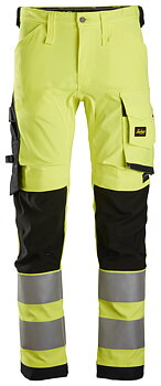Snickers Workwear – High-Vis, Varselbyxor med stretch, klass 2
