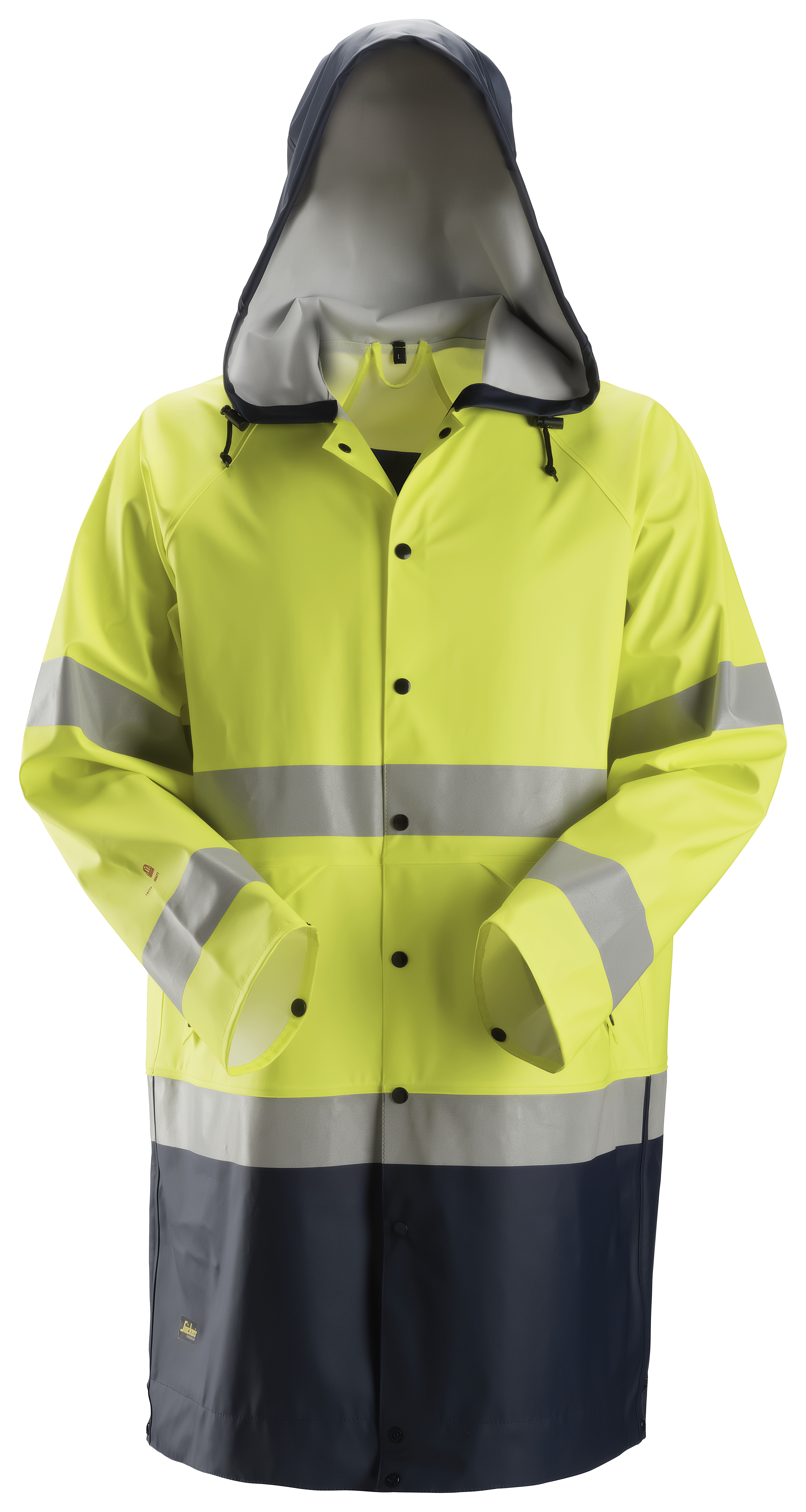 Snickers Workwear – ProtecWork, regnjacka PU, varselplagg klass 3