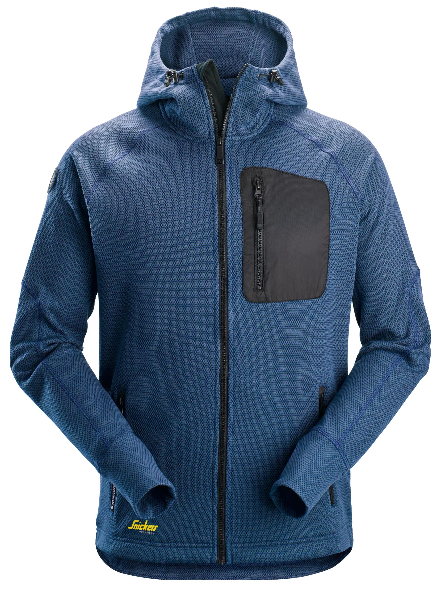 Snickers Workwear – FlexiWork, Huvtröja i fleece med hellång dragkedja - 2