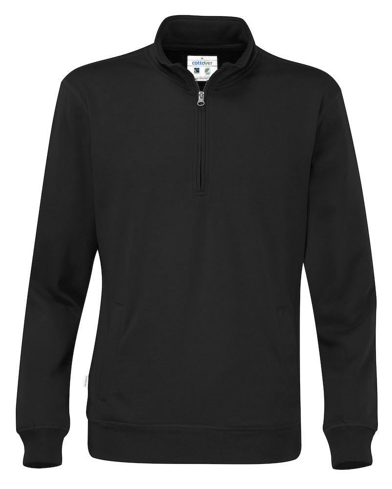 Half Zip Unisex Cottover Färg på REA