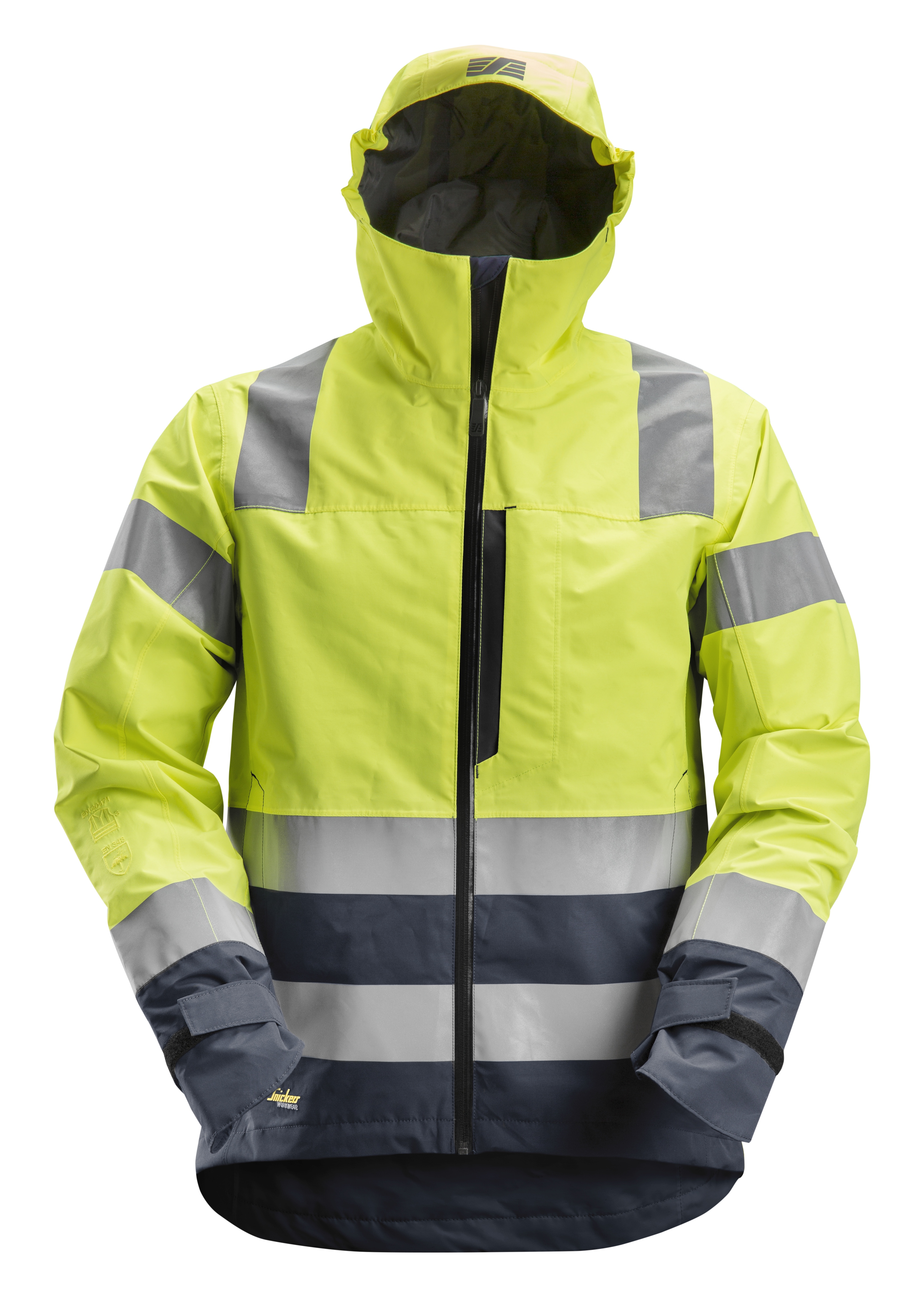 Snickers Workwear – High-Vis, Vattentät varselskaljacka, klass 3 - 3