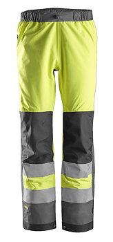 Snickers Workwear – High-Vis, Vattentäta varselskalbyxor, klass 2