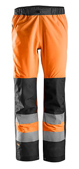 Snickers Workwear – High-Vis, Vattentäta varselskalbyxor, klass 2