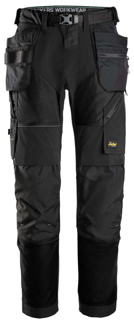 Snickers Workwear – FlexiWork, Arbetsbyxor+ med hölsterfickor - 4