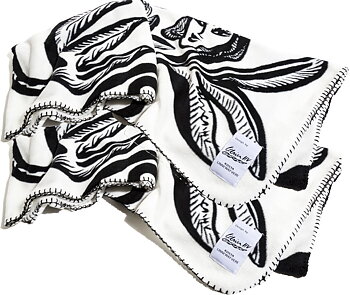 Paradise 2-pack fleecepläd  Kosta Linnéwäfveri