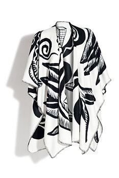 Paradise poncho  Kosta Linnéwäfveri
