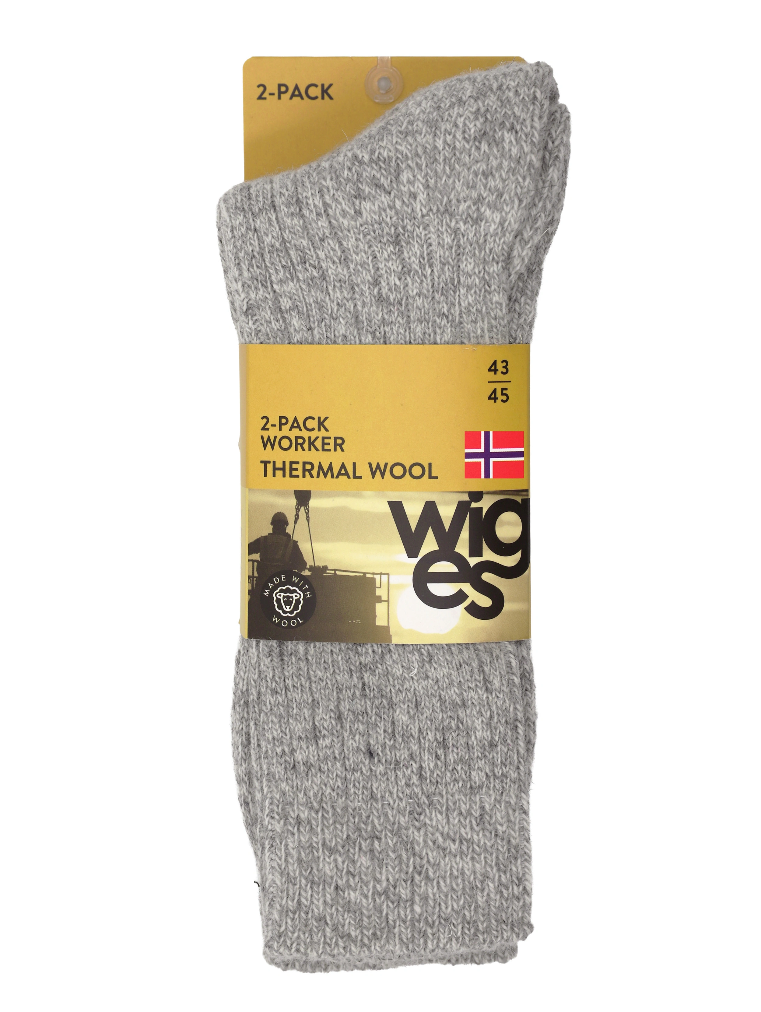 2-pack arbetsstrumpa, norskesock W REA - 2