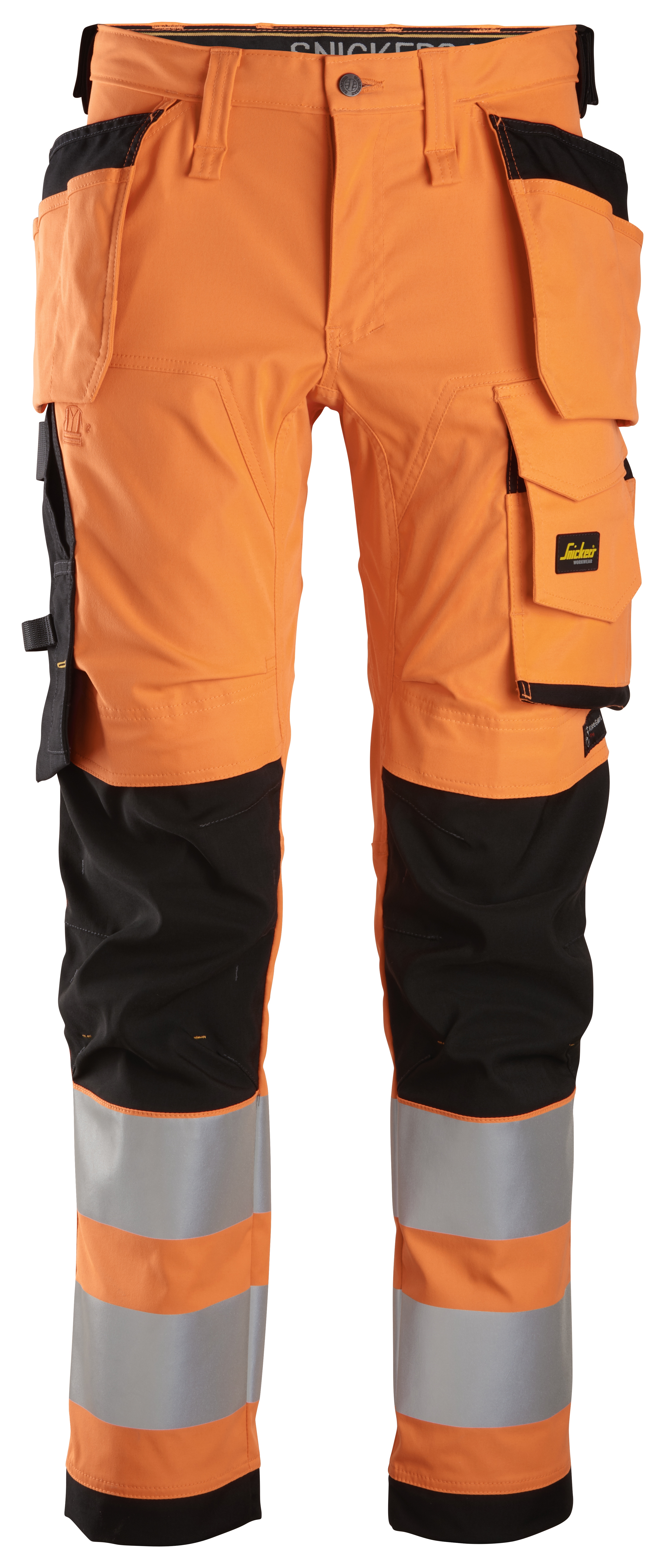 Snickers Workwear – High-Vis, Varselbyxor med stretch och hölsterfickor, klass 2 - 6