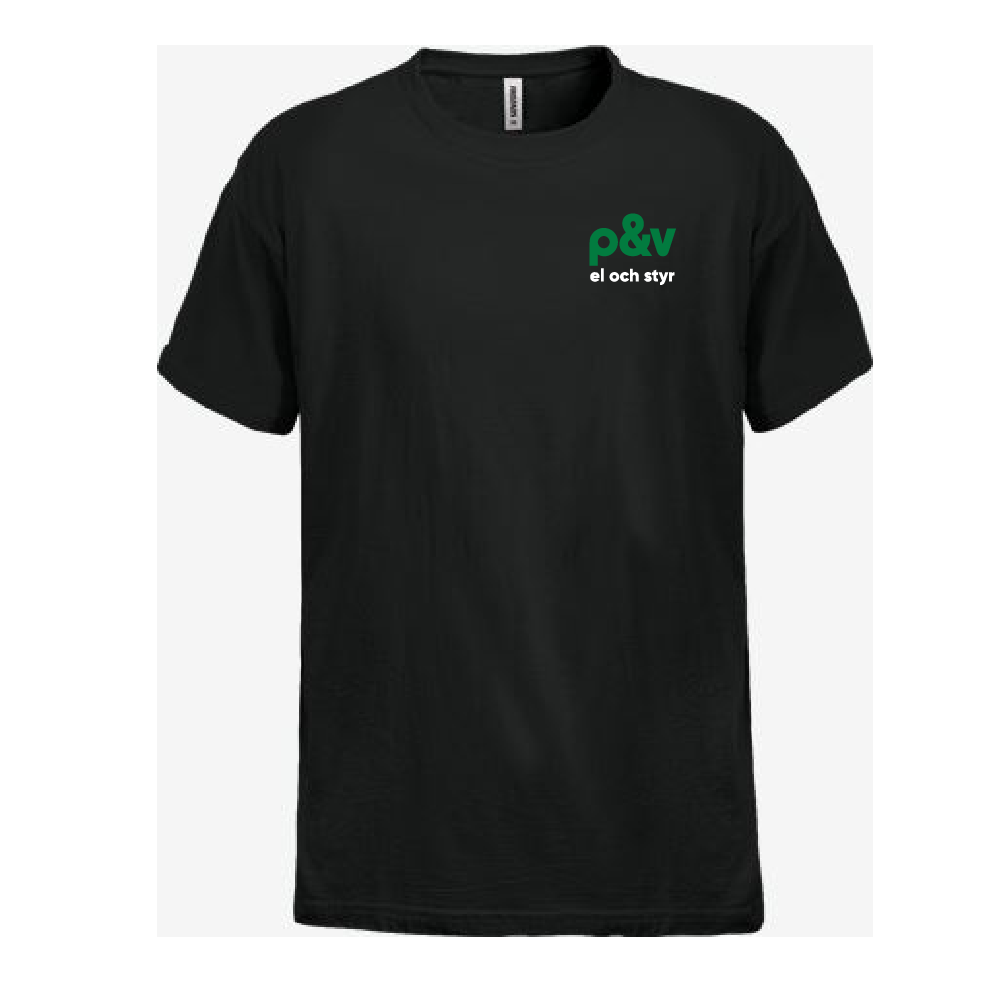 T-shirt,  Svart Fristads, El & styr 