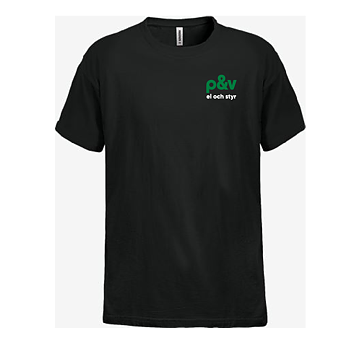 T-shirt,  Svart Fristads, El & styr 