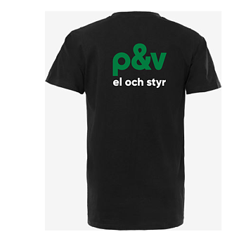 T-shirt,  Svart Fristads, El & styr 
