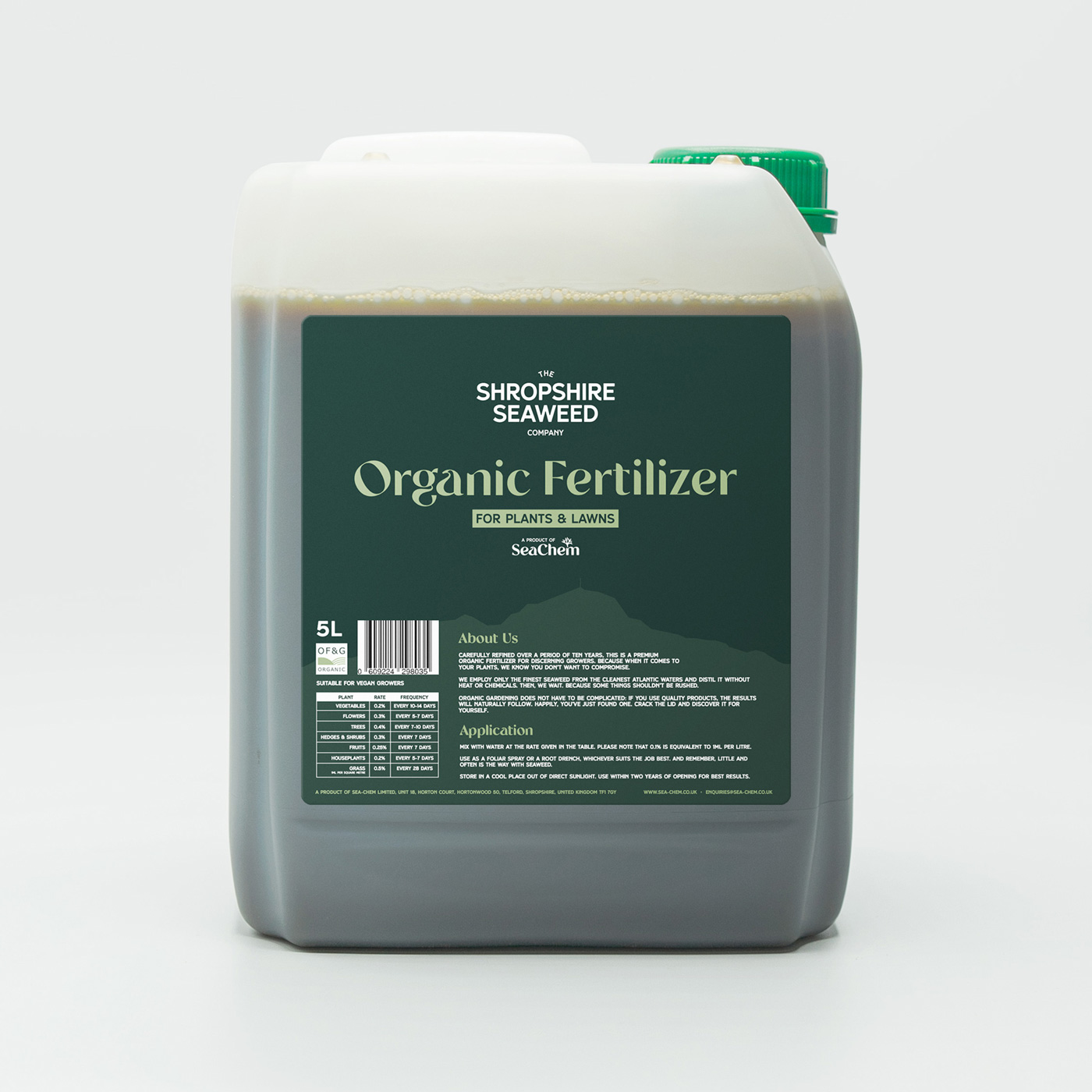 5L Shropshire Seaweed Growth Enhancer Bladgödning 5 liter