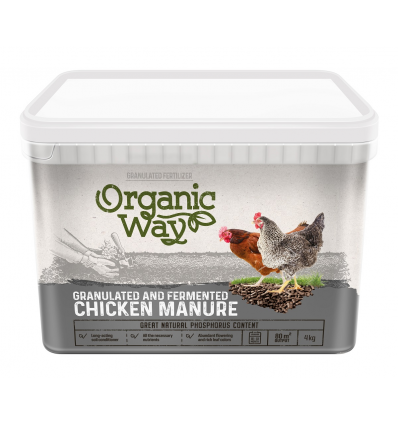 Granulerad Hönsgödsel OrganicWay 4Kg