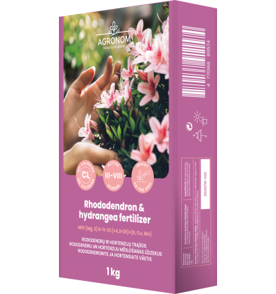 Surjordsgödsel för t.ex. Rhododendron & Hortensia  1Kg