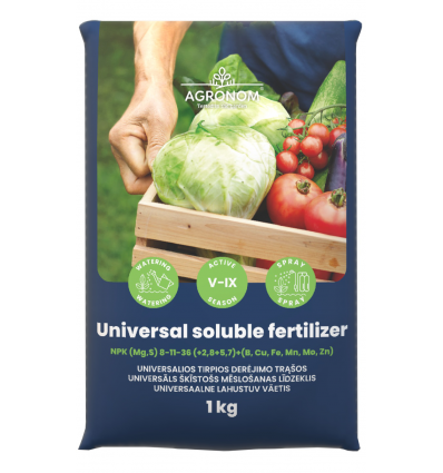 UNIVERSELLT LÖSLIGT GÖDSELMEDEL  NPK 8-11-36 1kg