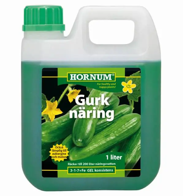 HORNUM Gurknäring NPK 3-1-7, 1 liter