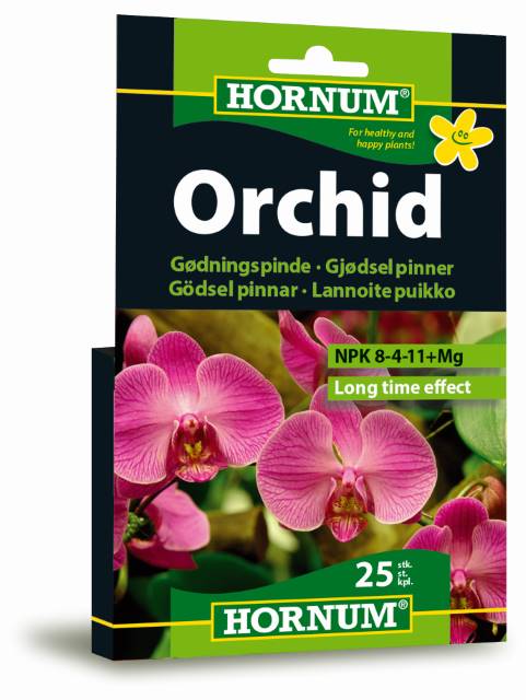 HORNUM  Näringspinnar orkidé 25st.