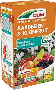 DCM Jordgubbs- och Småfruktsgödsel  NPK 6-5-10 med bacillus