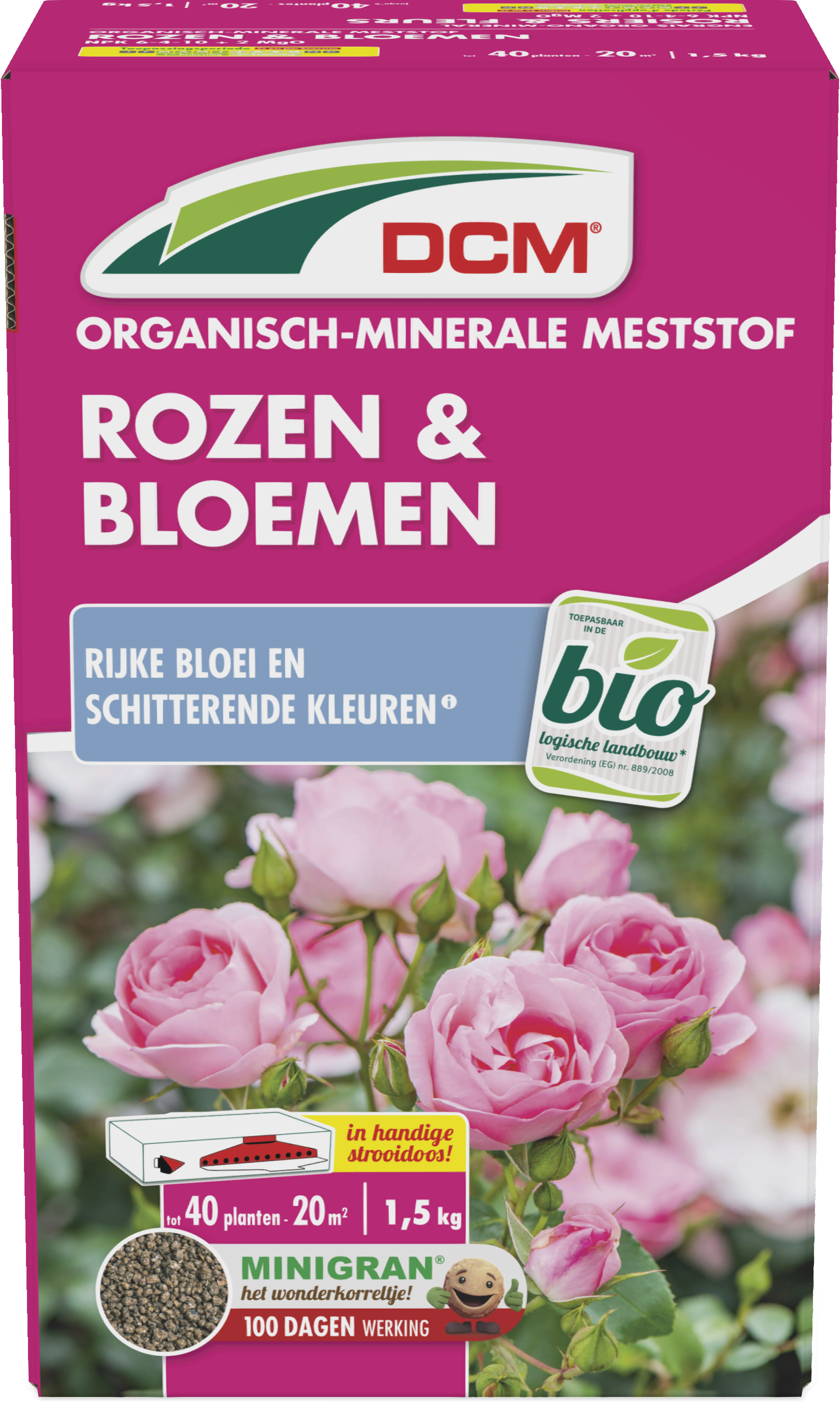 DCM Gödsel Rosor och Blommande växter NPK  + Mg  med bacillus