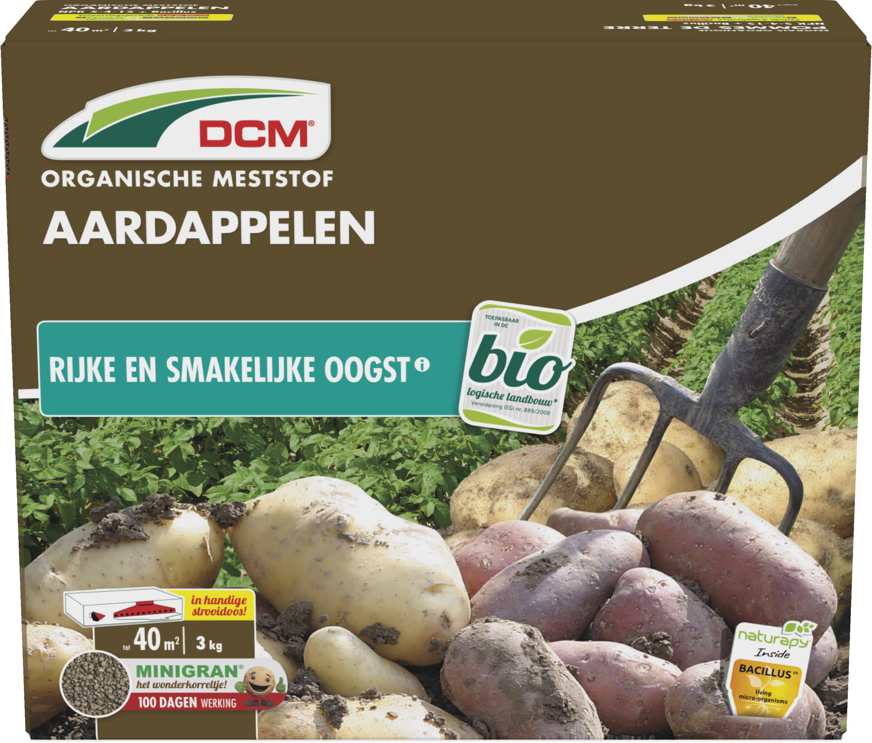 DCM Organiskt  Potatisgödsel  NPK 5-4-15  med bacillus