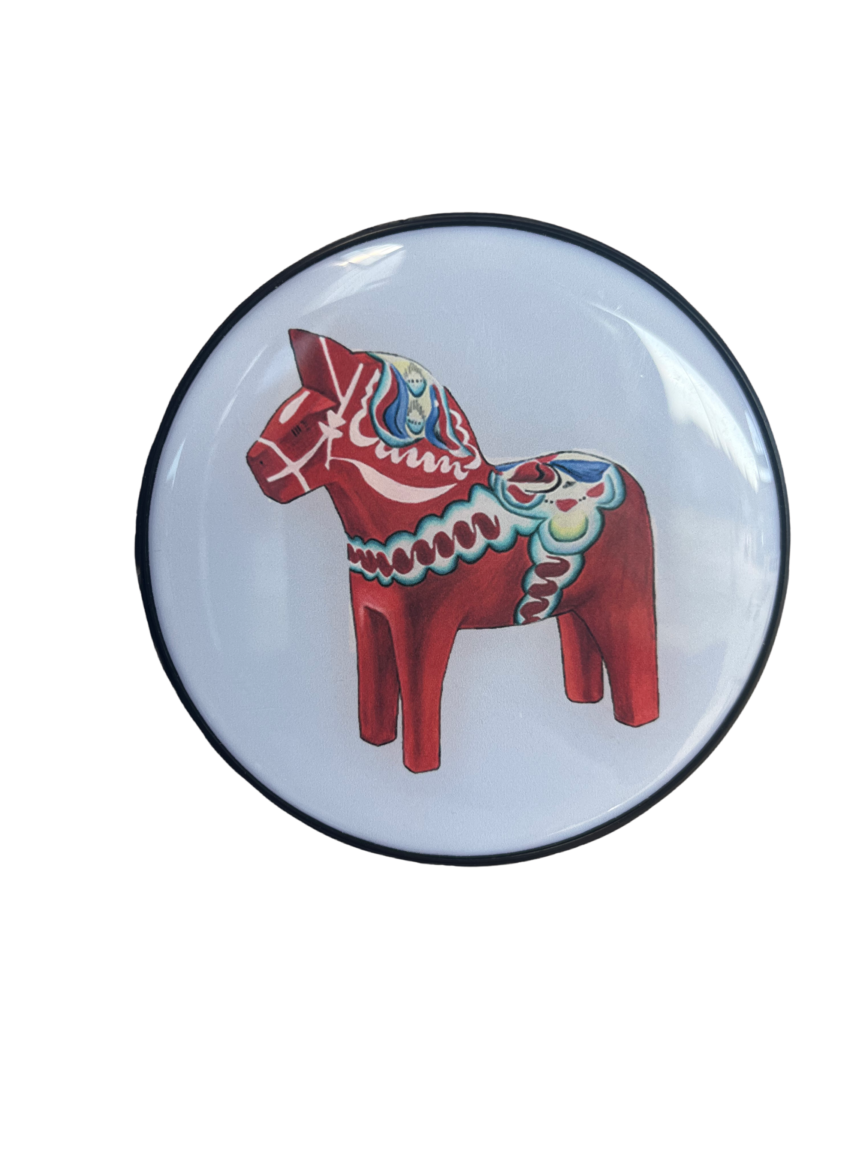 Magnet/ glasunderlägg Dalahäst