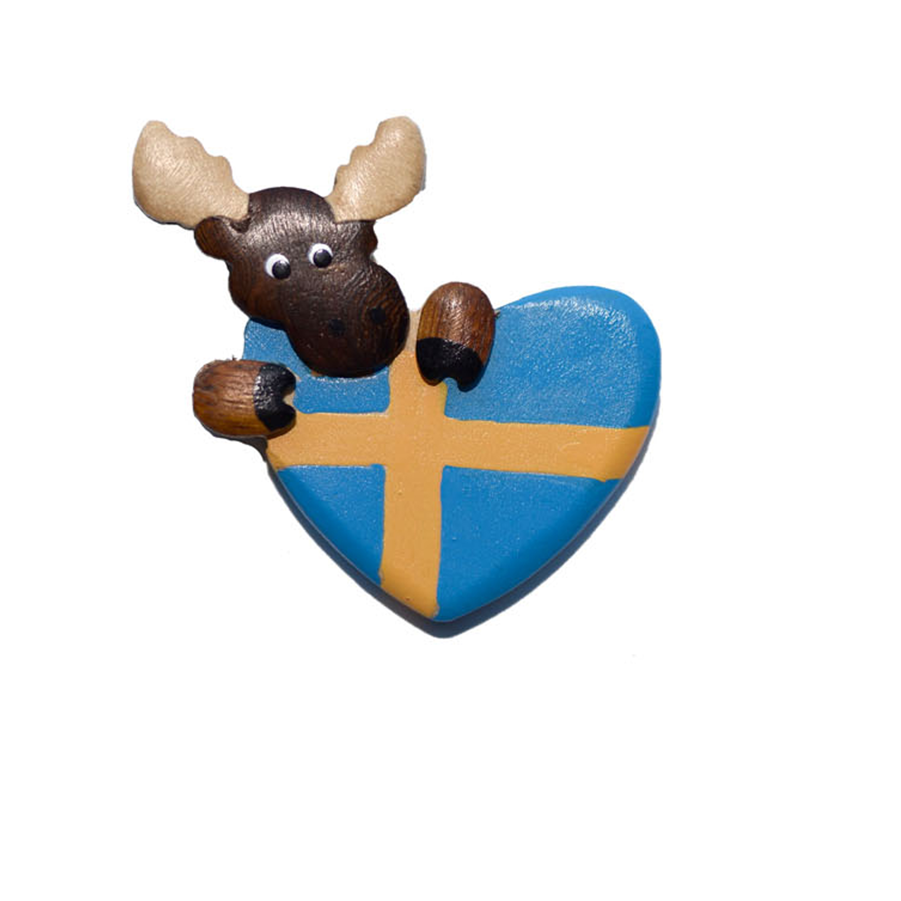 Magnet - Hjärta med älg