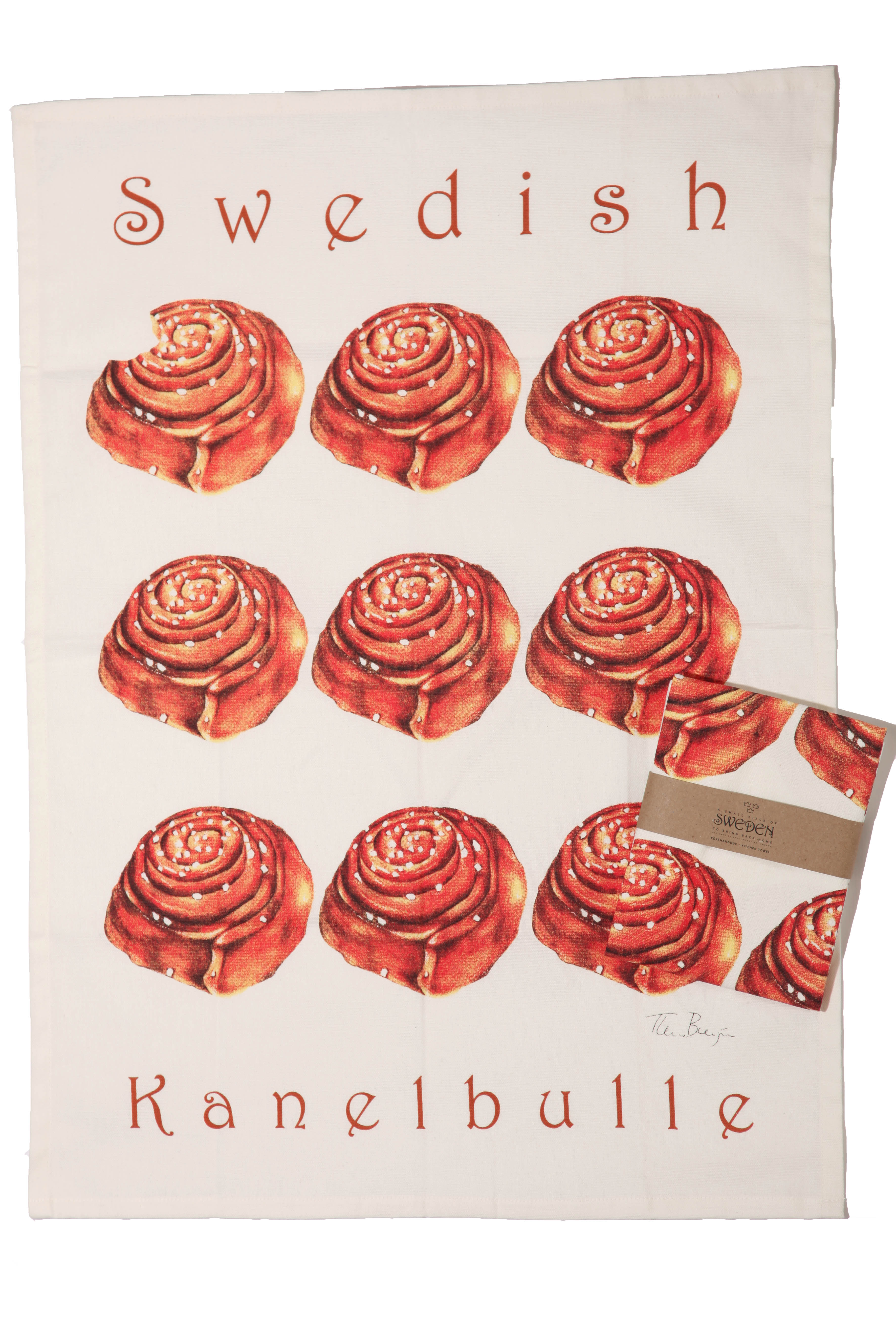 Kökshandduk - Kanelbulle 