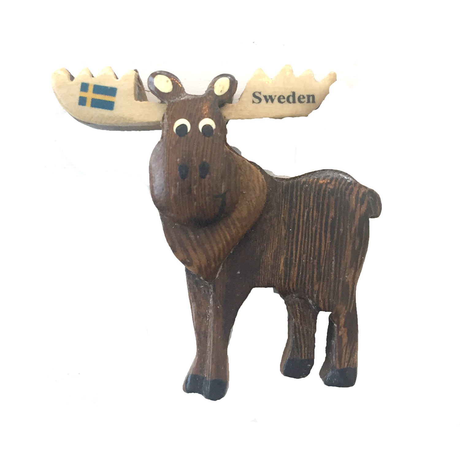 Magnet älg med flagga på hornen 