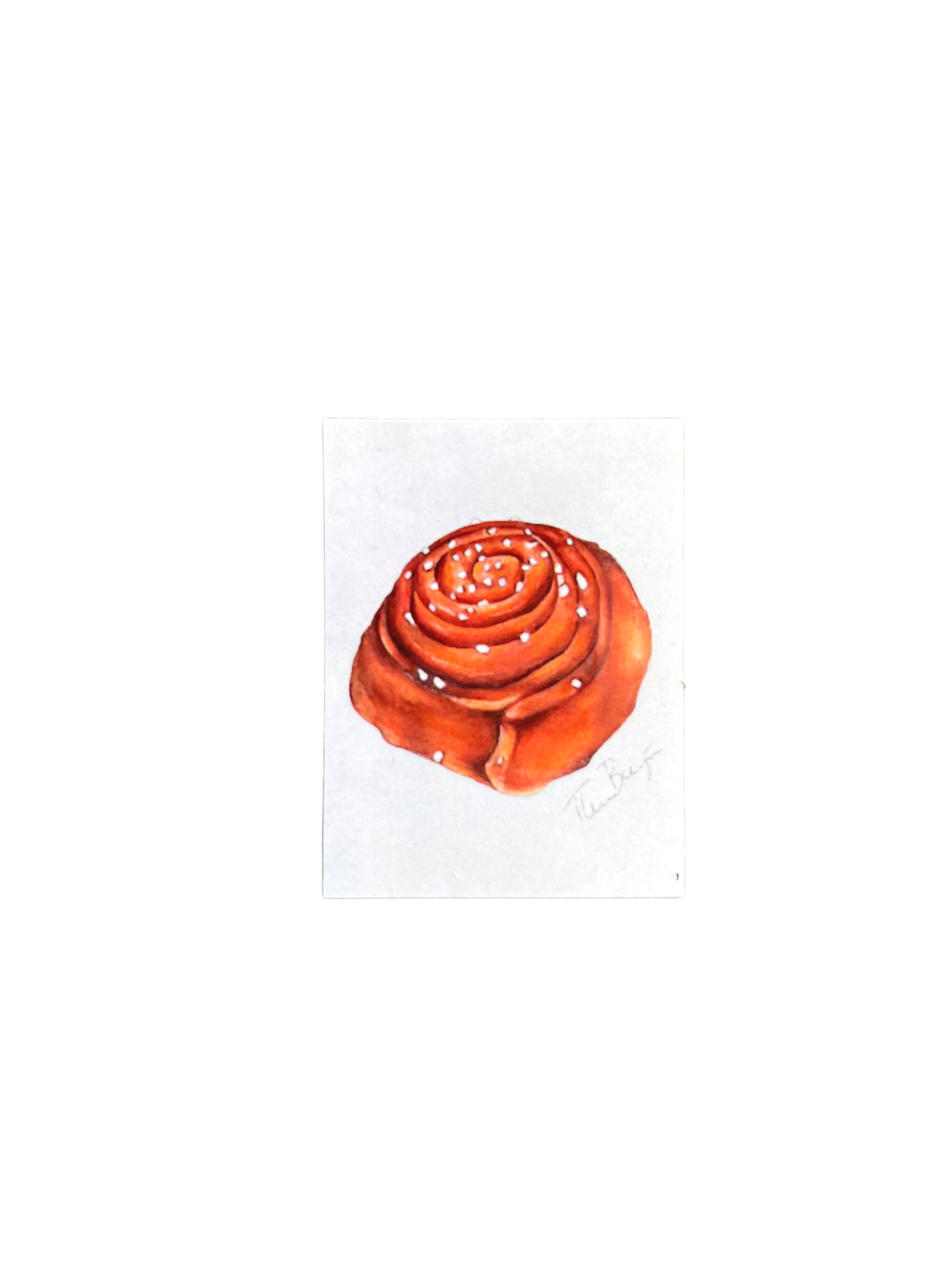 Klistermärke - Kanelbulle