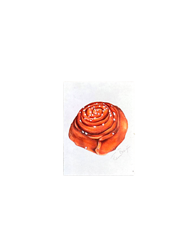 Klistermärke - Kanelbulle