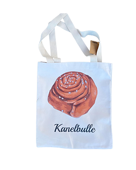 Tygkasse Kanelbulle motiv