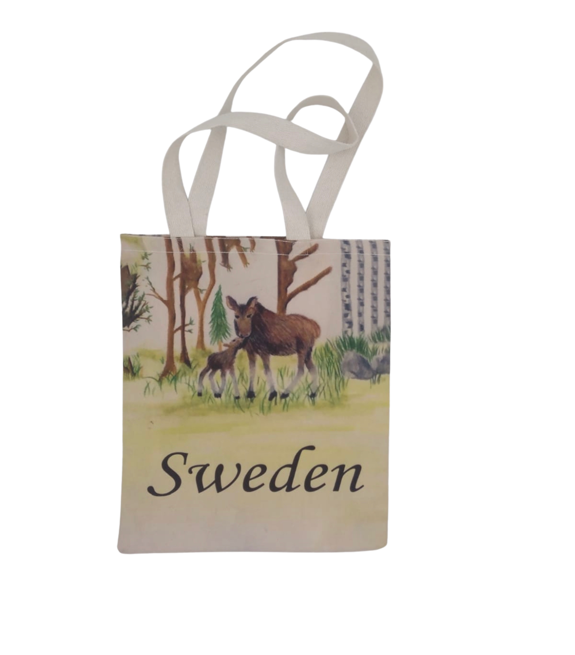 Tygkasse älgmotiv