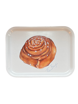 Bricka 20x27cm Kanelbulle 