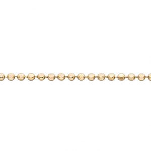 Kullänk fasetterad 18k 80 cm 1,4mm
