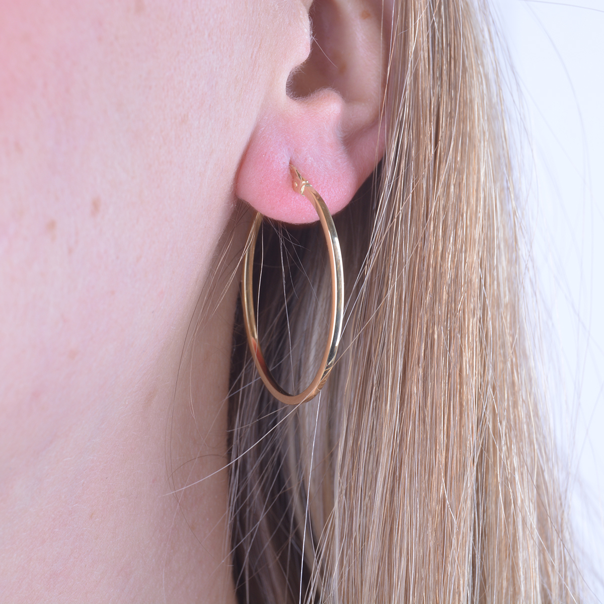 Creol 18K Gold Square putki 30 mm - 2